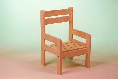 Dětská dřevěná židle 350 x 340 x 550 mm Mahagon
