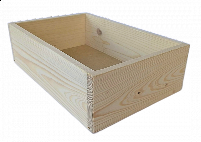 Dřevěná bedýnka 5017 malá 200 x 300 x 90 mm Bílá