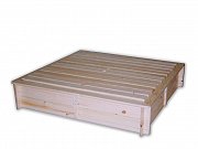 Dřevěné pískoviště s krytem 1400 x 1850 x 210 mm Úprava povrchová L 30, K 15
