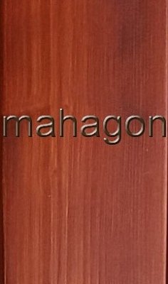 Regál 5-ti policový rohový 700 x 435 x 1660 mm Mahagon